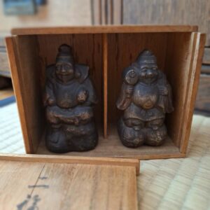 Nifukujin(Daikoku & Ebisu) Statue in a Box (二福神)